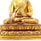 A Wonderful Set Of Three Gilt-Bronze Figures Of Buddha Shakyamuni