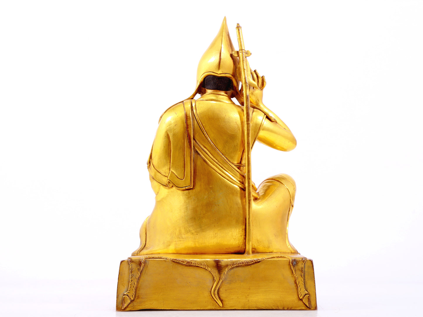 A gilt bronze statue of Tsongkhapa