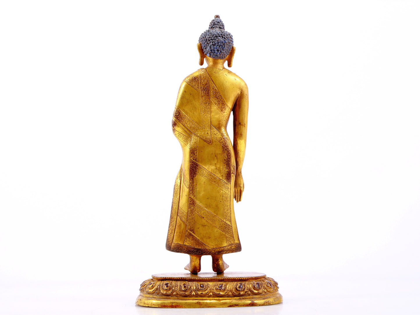 A Wonderful Gilt-Bronze Figure Of Buddha Shakyamuni