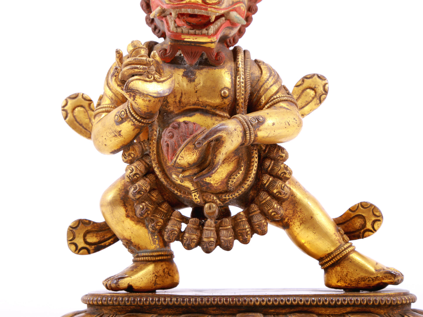 A Magnificent Gilt-Bronze Figure Of Yamantaka Vajrabhairava