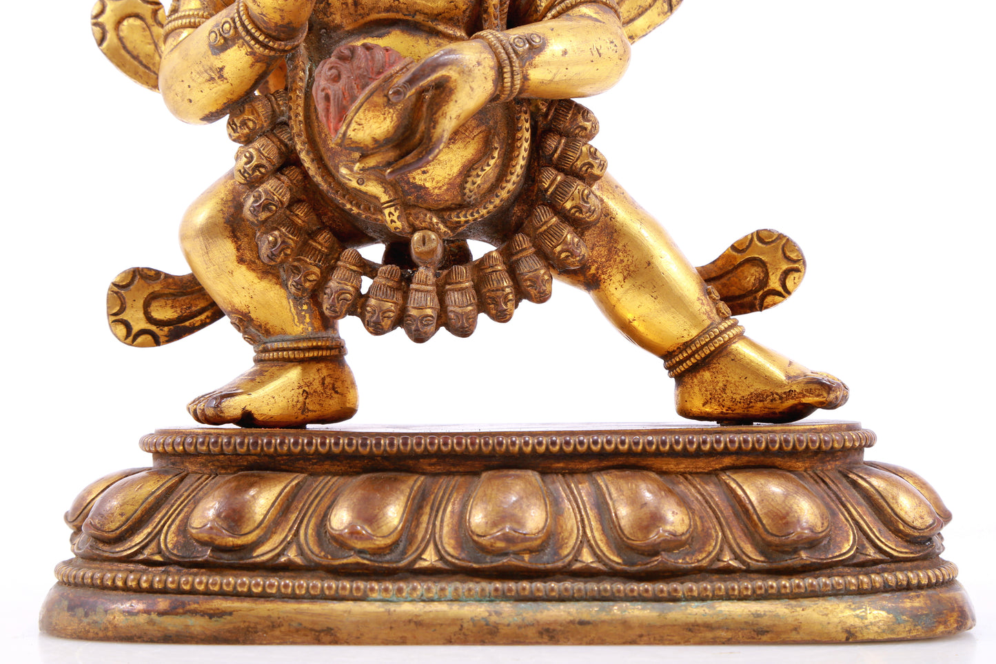 A Magnificent Gilt-Bronze Figure Of Yamantaka Vajrabhairava