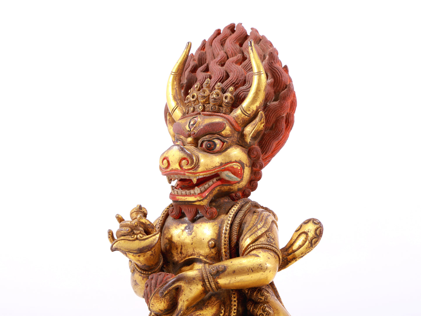 A Magnificent Gilt-Bronze Figure Of Yamantaka Vajrabhairava