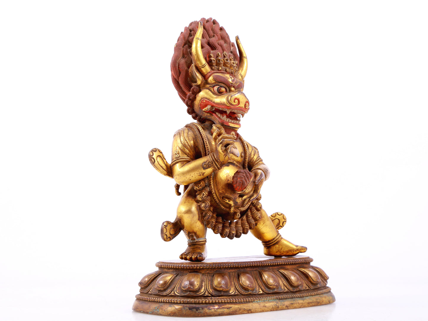 A Magnificent Gilt-Bronze Figure Of Yamantaka Vajrabhairava