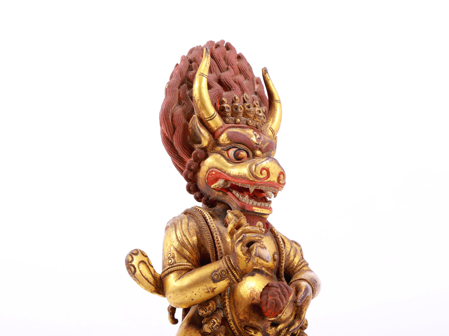 A Magnificent Gilt-Bronze Figure Of Yamantaka Vajrabhairava