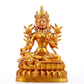 A Splendid Gilt-Bronze Gem-Inlaid Figure Of Green Tara