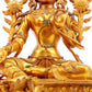 A Splendid Gilt-Bronze Gem-Inlaid Figure Of Green Tara