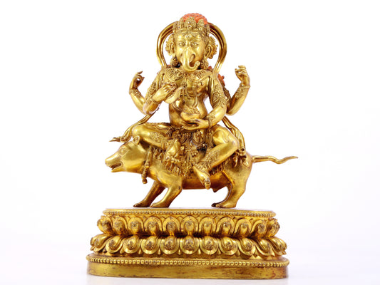 A Wonderful Gilt-Bronze Figure Of Anna-Vinivarta