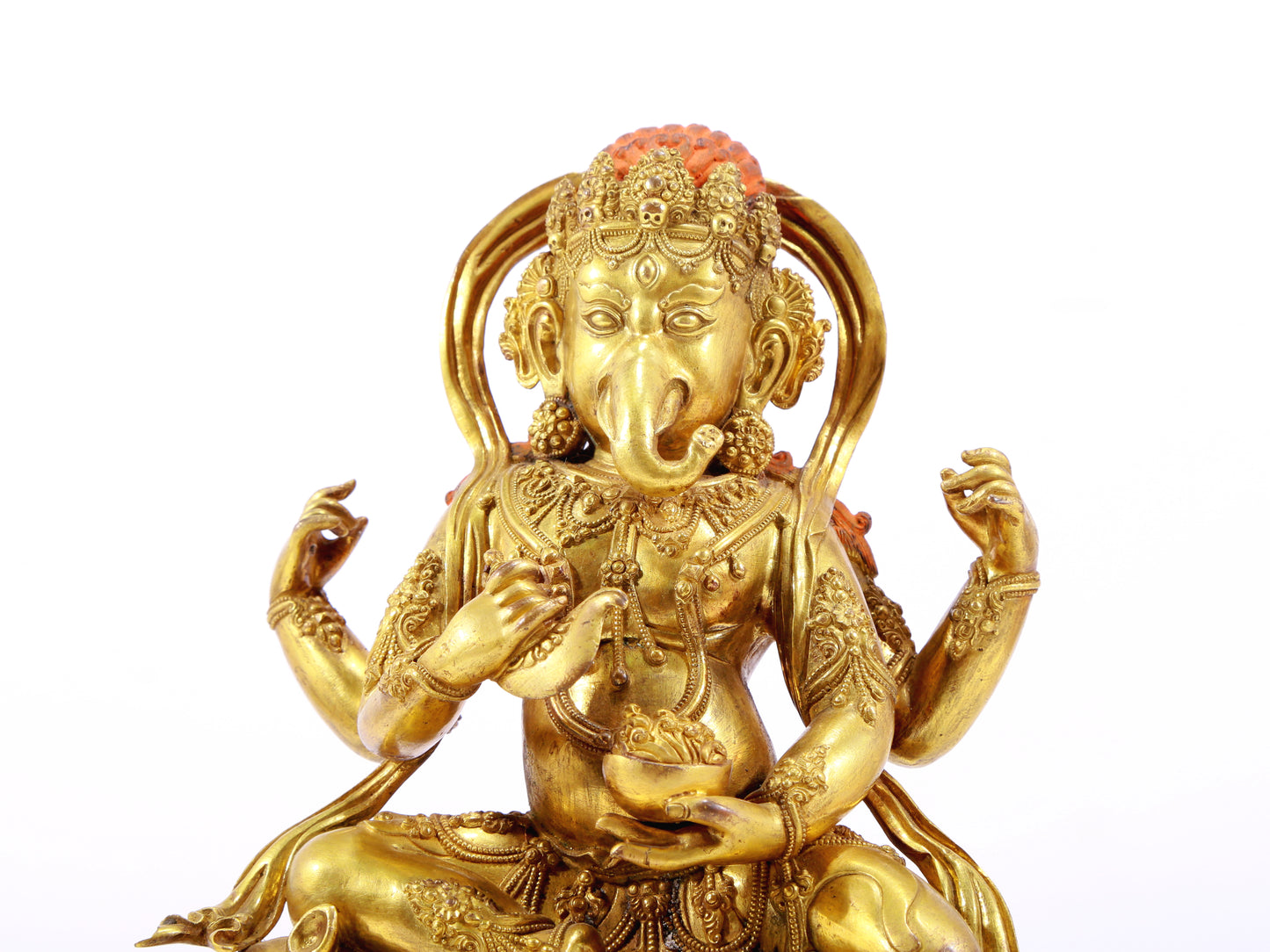 A Wonderful Gilt-Bronze Figure Of Anna-Vinivarta