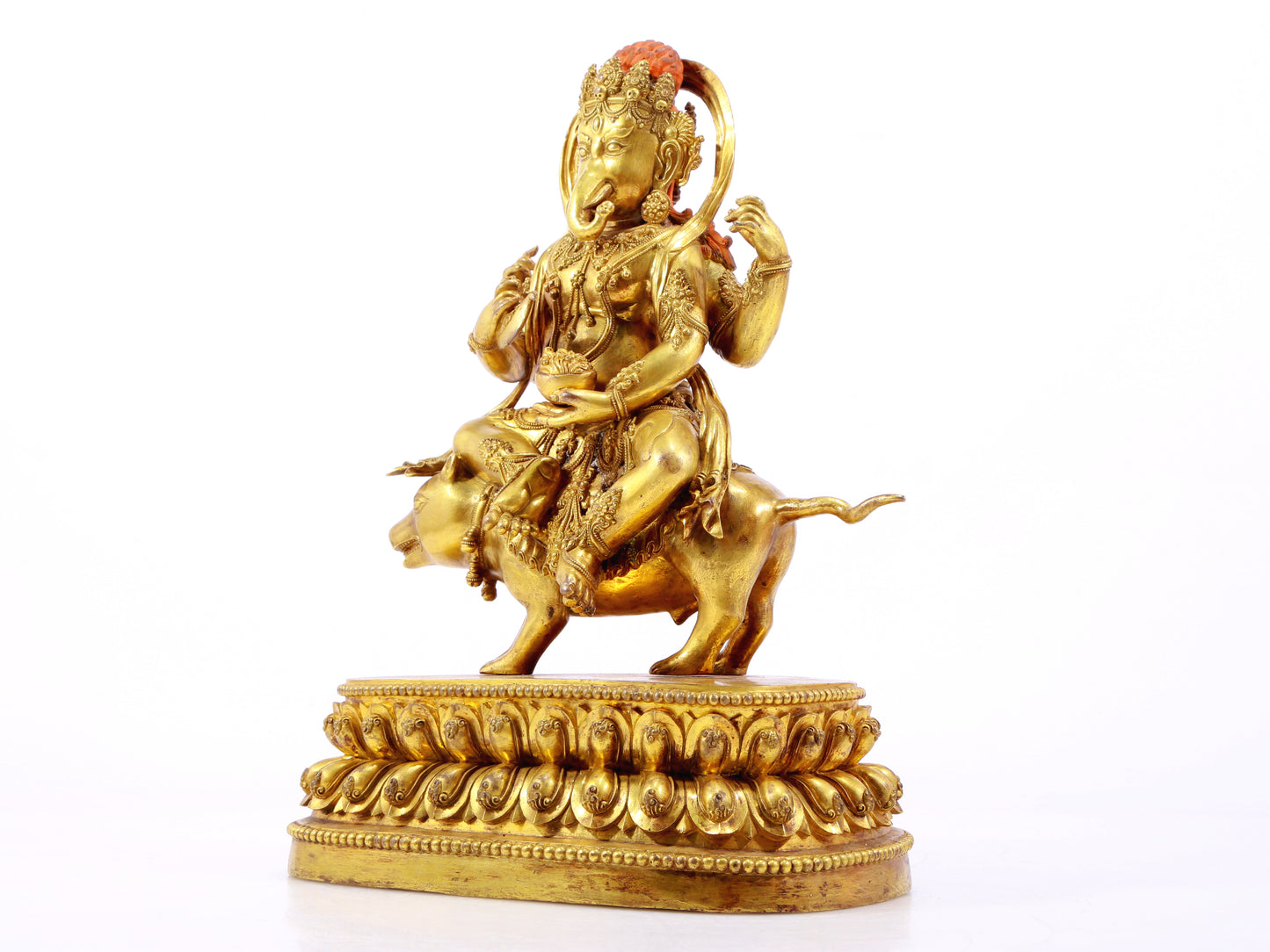 A Wonderful Gilt-Bronze Figure Of Anna-Vinivarta
