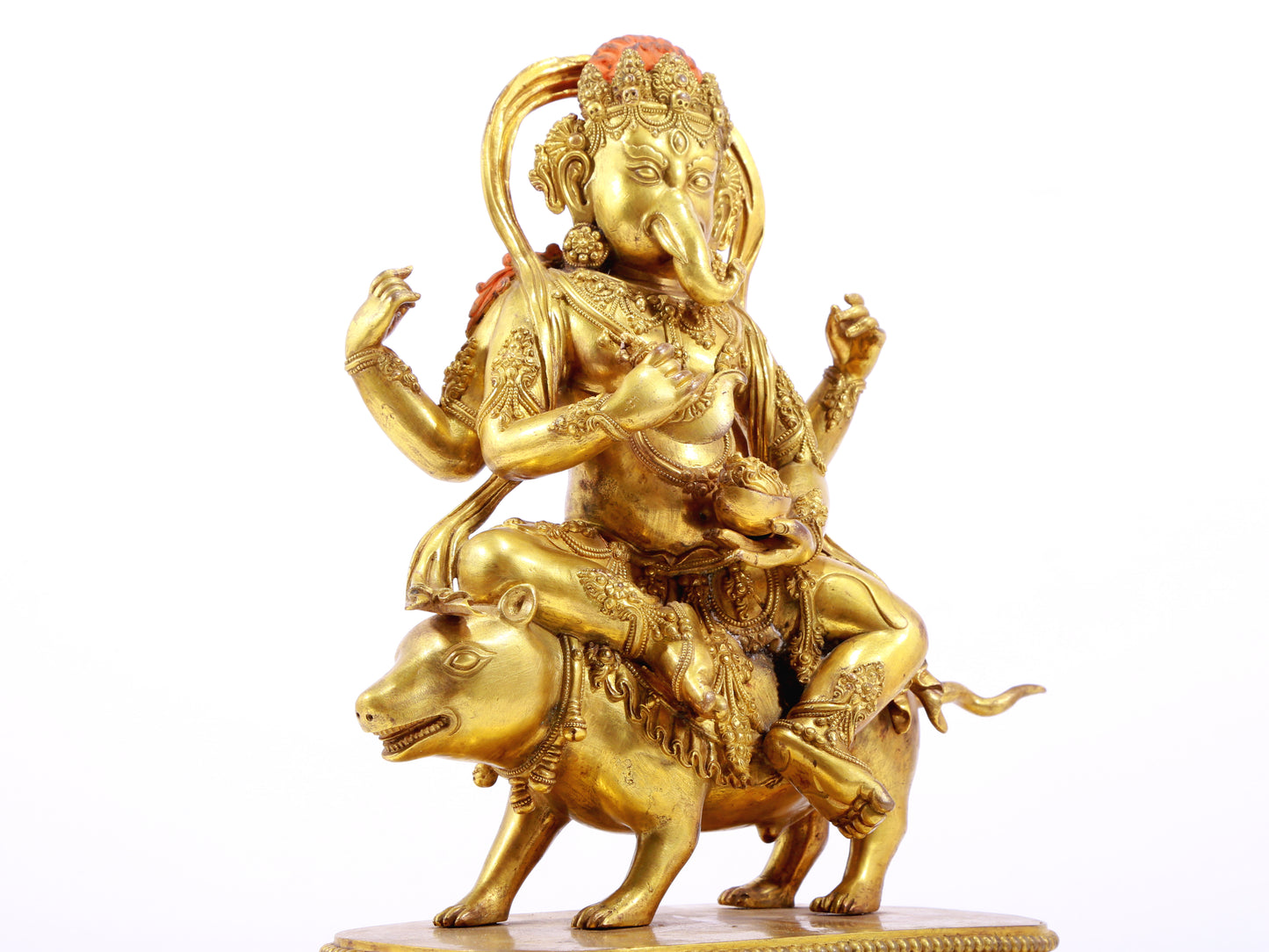 A Wonderful Gilt-Bronze Figure Of Anna-Vinivarta