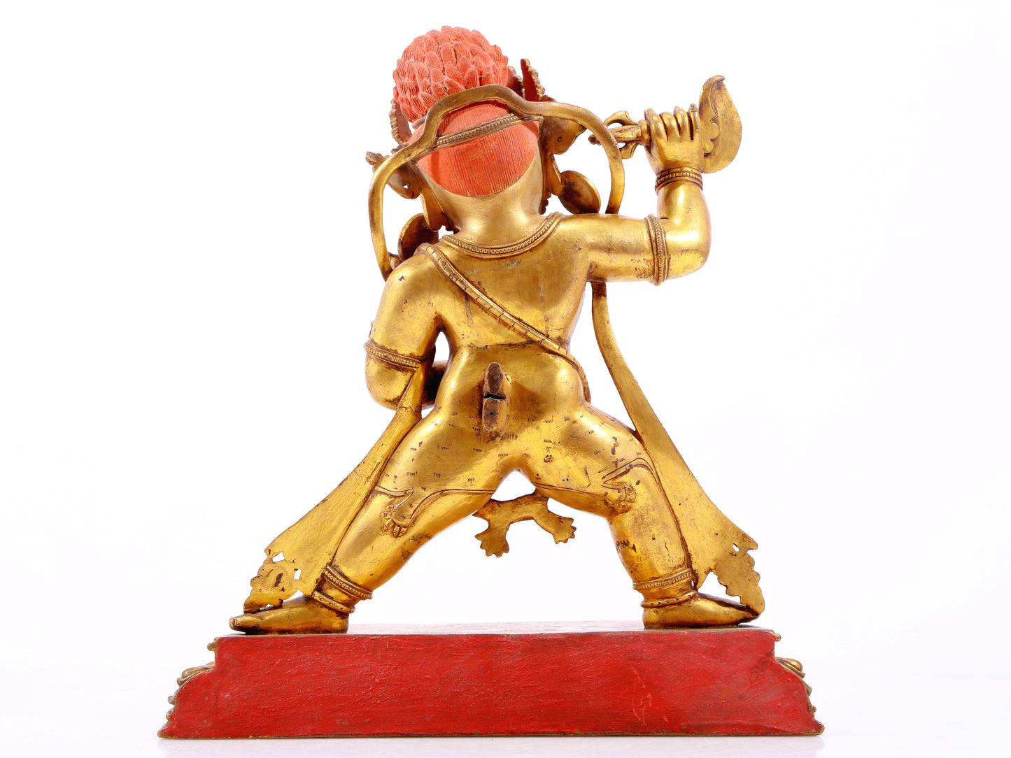 A Wonderful Gilt-Bronze Gem-Inlaid Figure Of Vajrapani