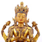 A Wonderful Gilt-Bronze Figure Of Four-Armed Avalokiteshvara
