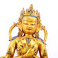 Wonderful Gilt-Bronze Gem-Inlaid Figure Of Vajrasattva