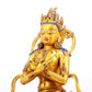 Wonderful Gilt-Bronze Gem-Inlaid Figure Of Vajrasattva