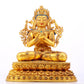 A Wonderful Gilt-Bronze Gem-Inlaid Figure Of Bodhisattva