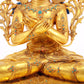 A Wonderful Gilt-Bronze Gem-Inlaid Figure Of Bodhisattva