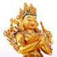 A Wonderful Gilt-Bronze Gem-Inlaid Figure Of Bodhisattva