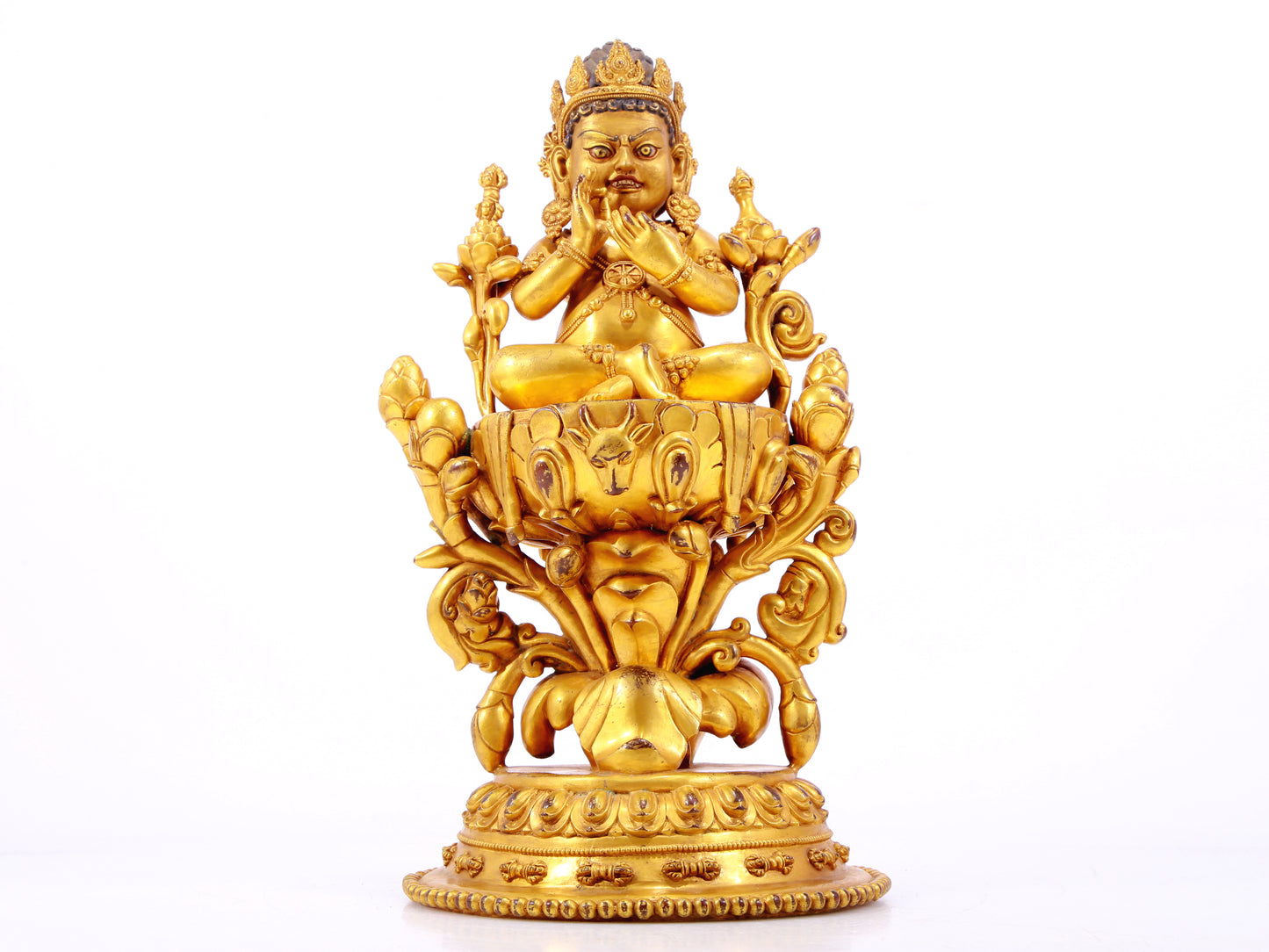 A Wonderful Gilt-Bronze Figure Of Vajrapani
