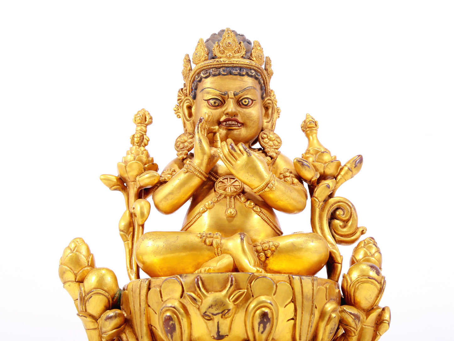A Wonderful Gilt-Bronze Figure Of Vajrapani