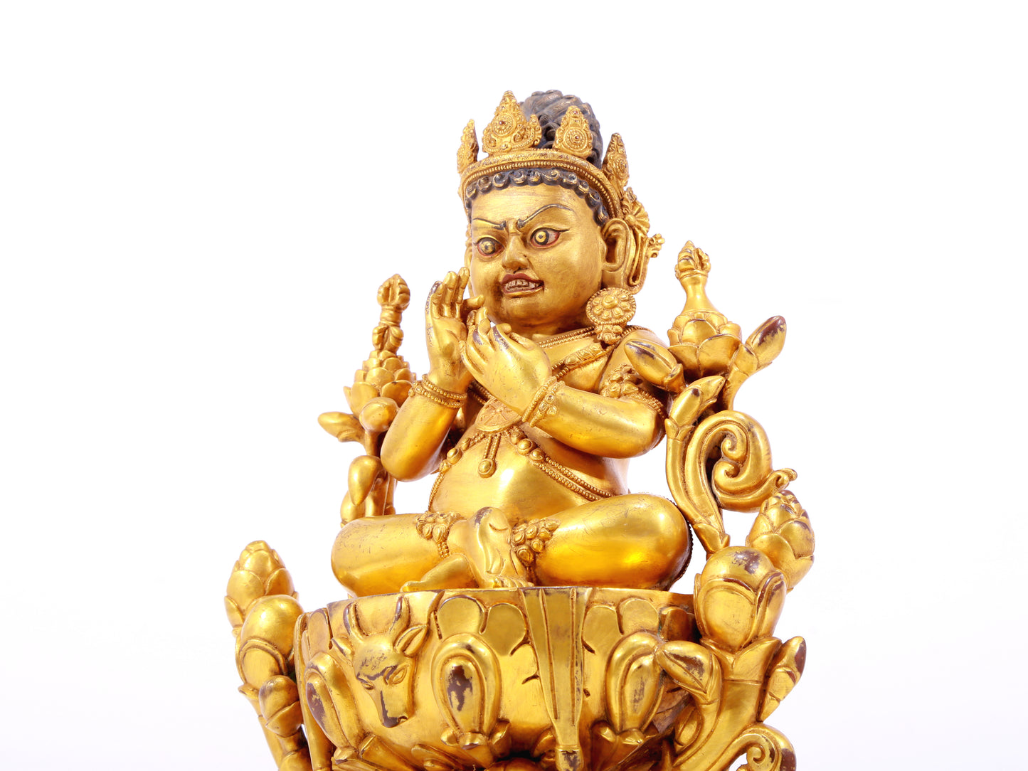 A Wonderful Gilt-Bronze Figure Of Vajrapani