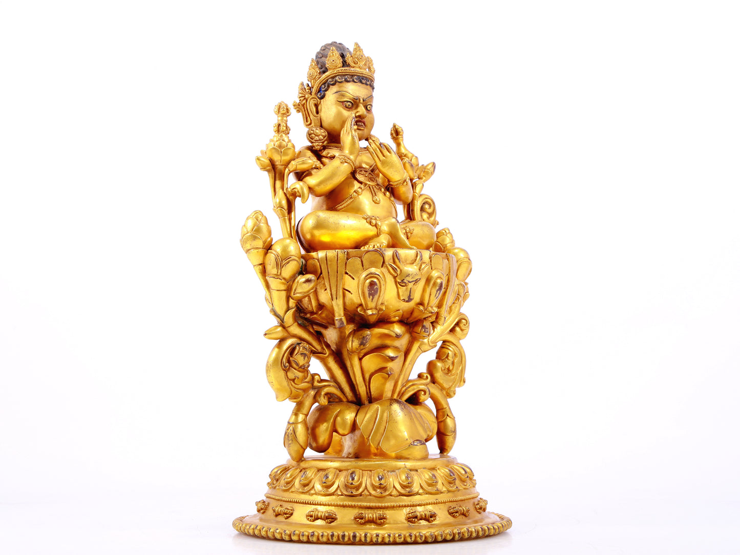 A Wonderful Gilt-Bronze Figure Of Vajrapani