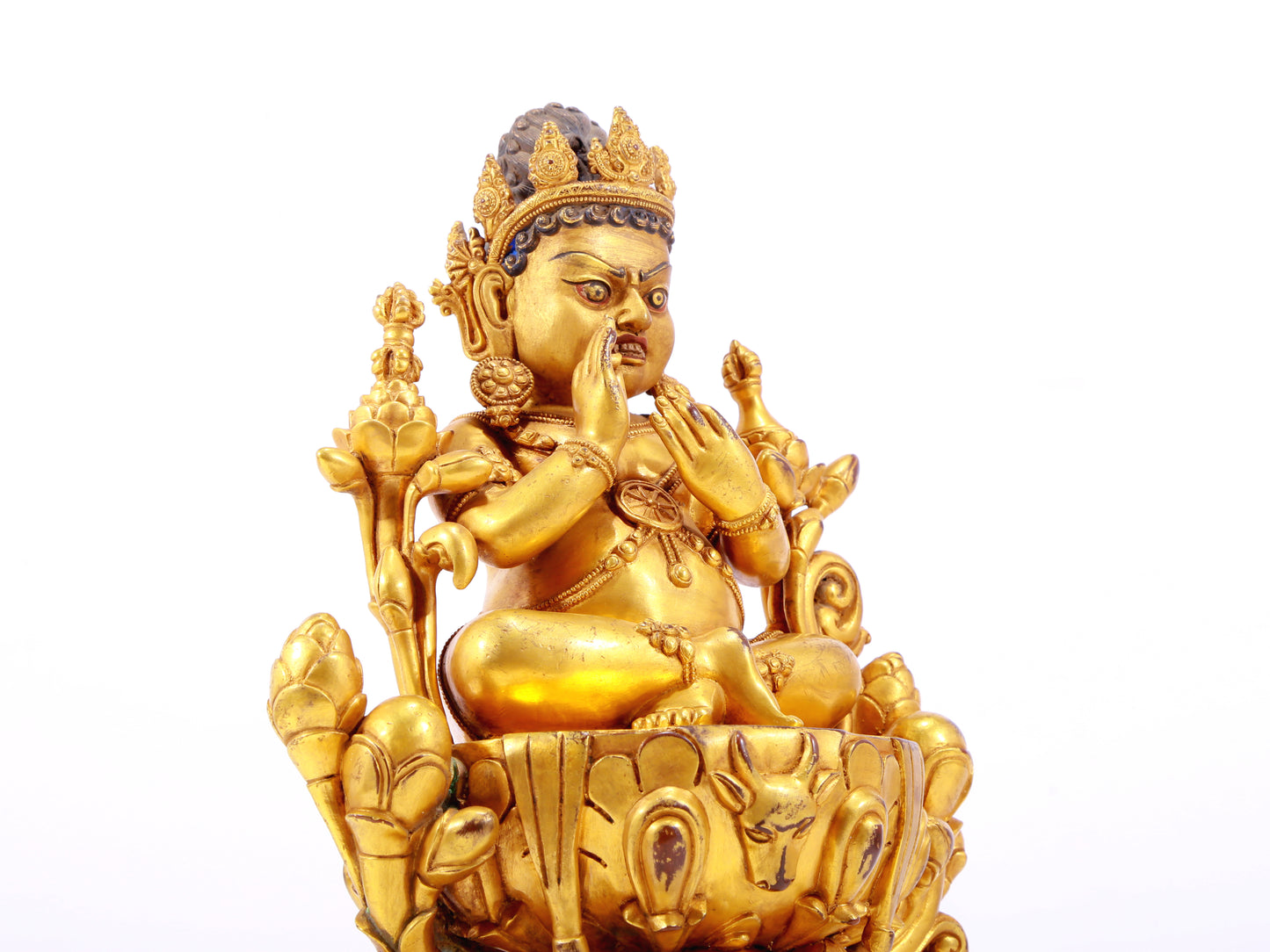 A Wonderful Gilt-Bronze Figure Of Vajrapani