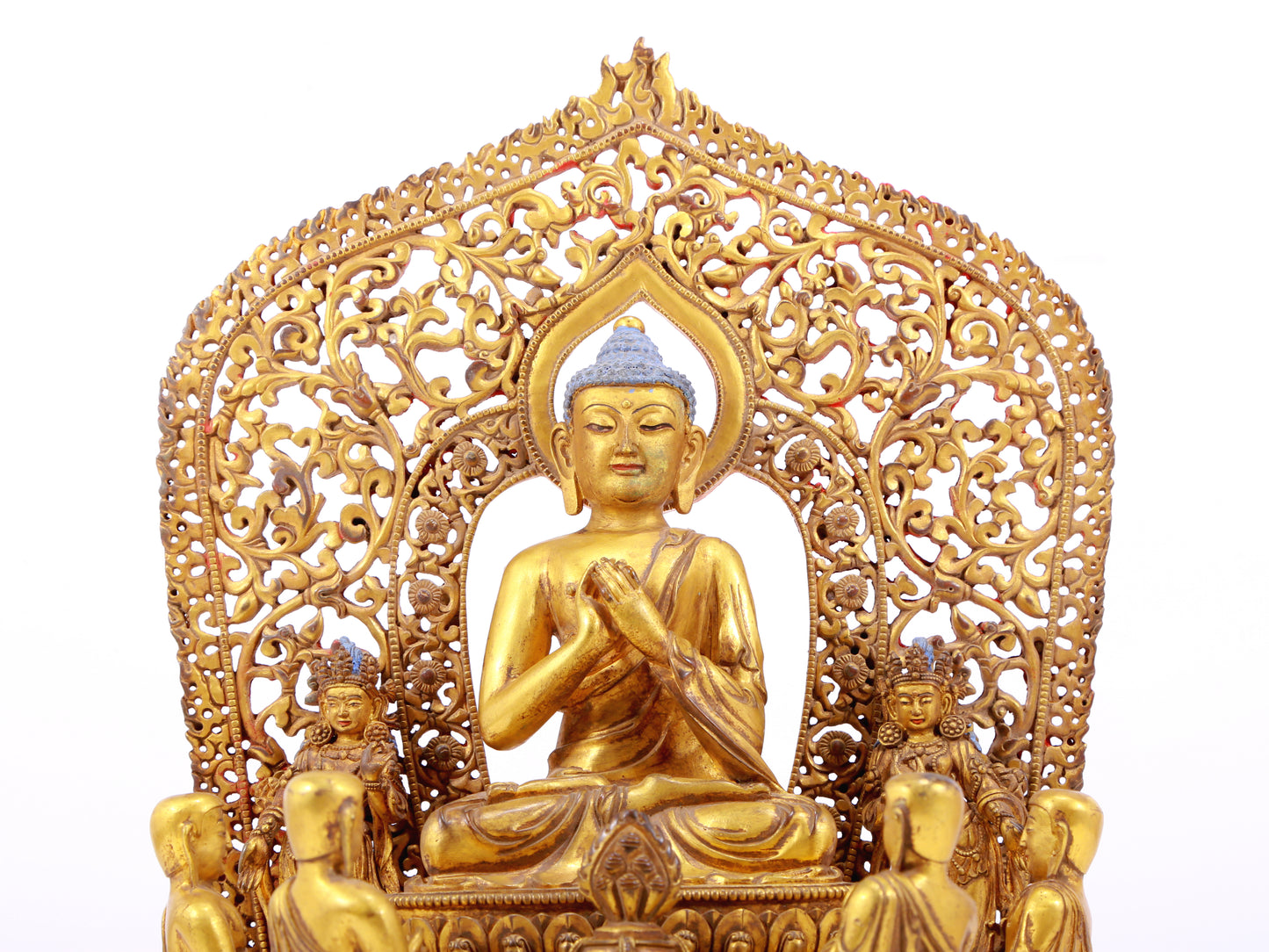 A Splendid Gilt-Bronze Figure Of Buddha Shakyamuni