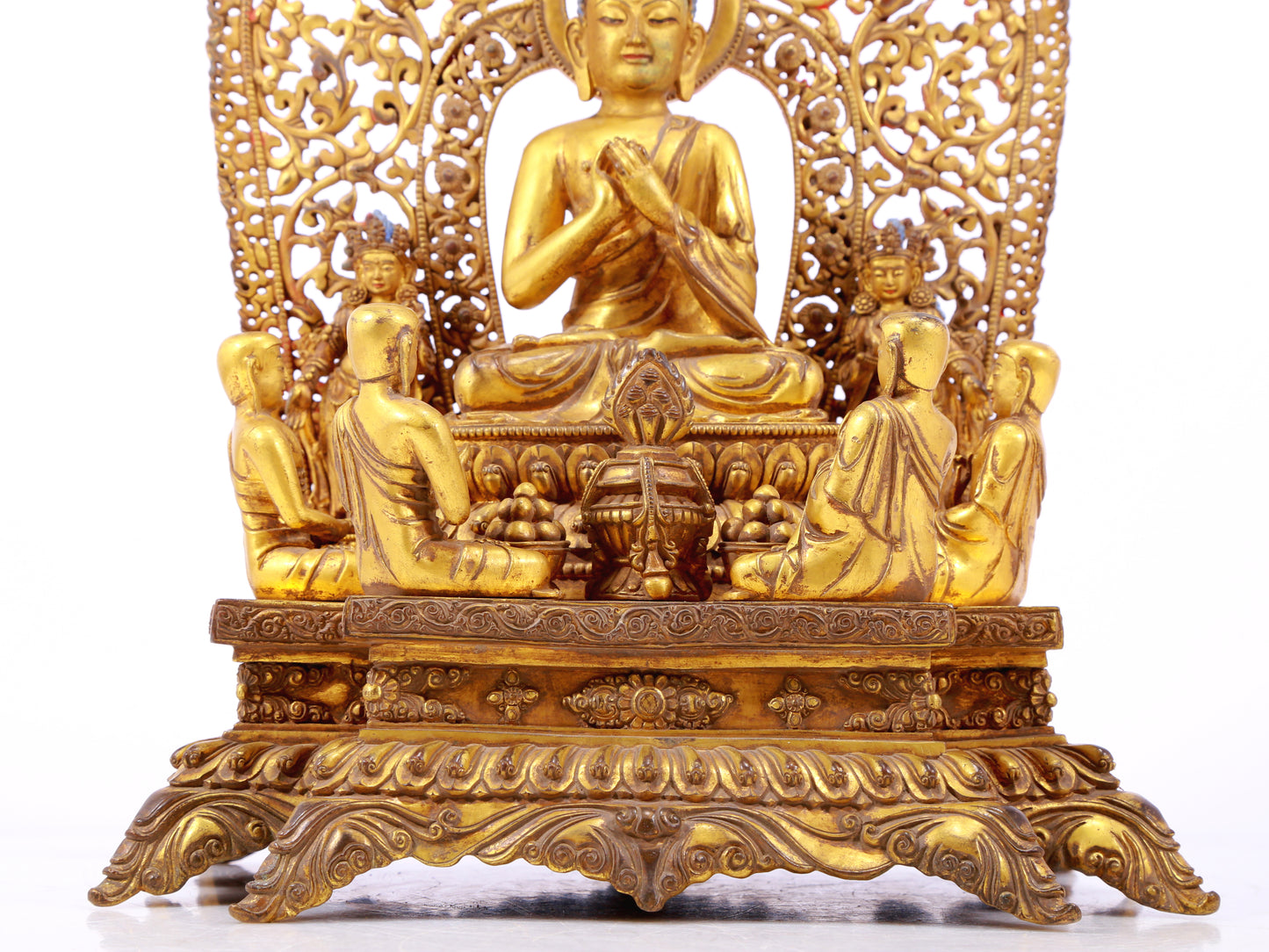 A Splendid Gilt-Bronze Figure Of Buddha Shakyamuni
