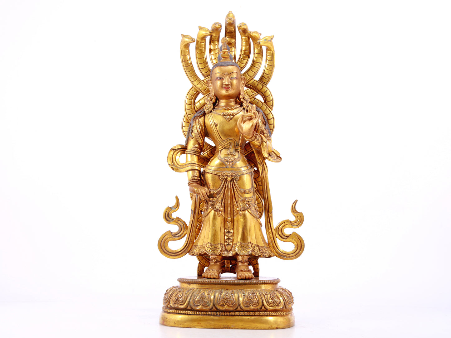 Splendid Gilt-Bronze Figure Of Bodhisattva