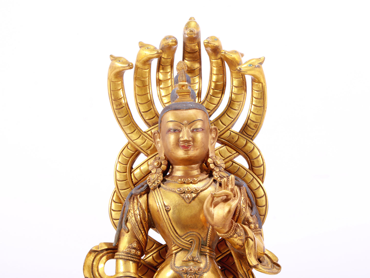 Splendid Gilt-Bronze Figure Of Bodhisattva