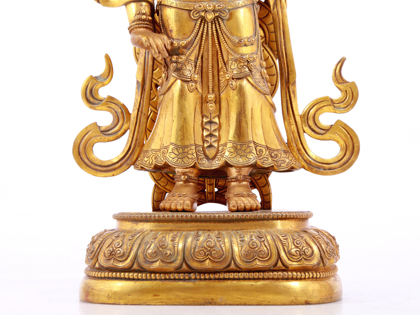 Splendid Gilt-Bronze Figure Of Bodhisattva