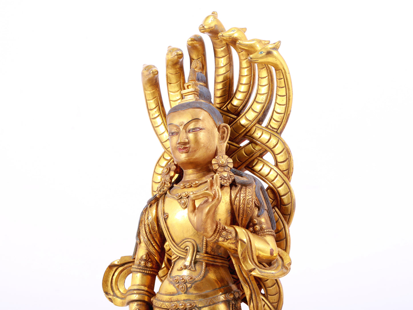 Splendid Gilt-Bronze Figure Of Bodhisattva