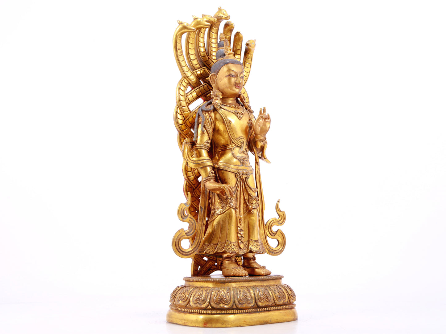 Splendid Gilt-Bronze Figure Of Bodhisattva