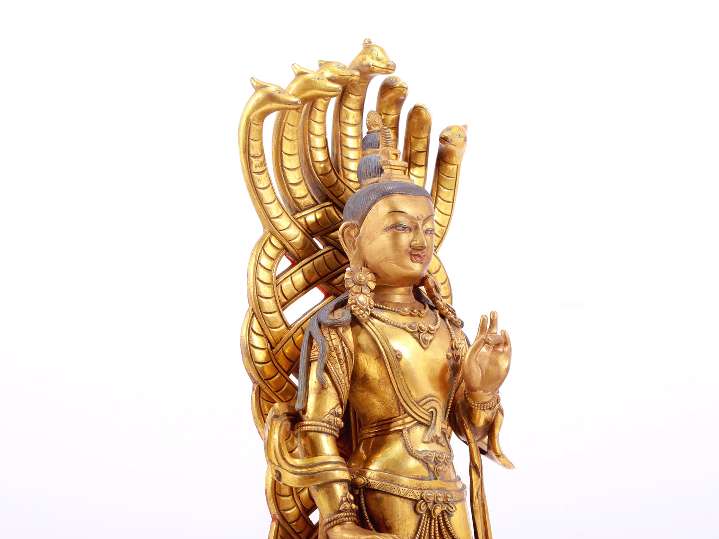 Splendid Gilt-Bronze Figure Of Bodhisattva