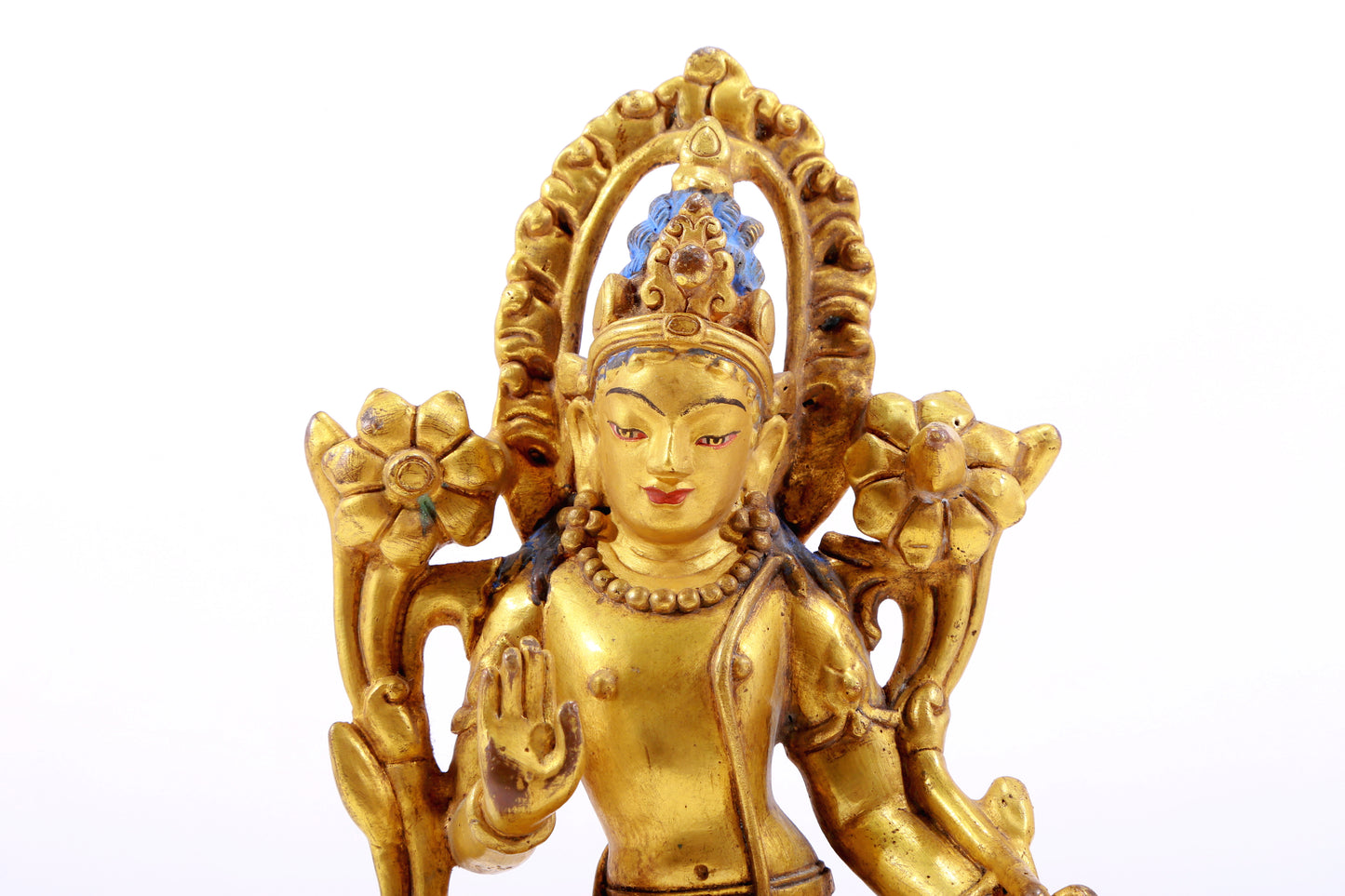 A Magnificent Gilt-Bronze Figure Of Green Tara