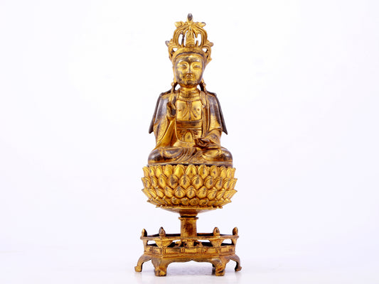 Splendid Gilt-Bronze Figure Of Bodhisattva