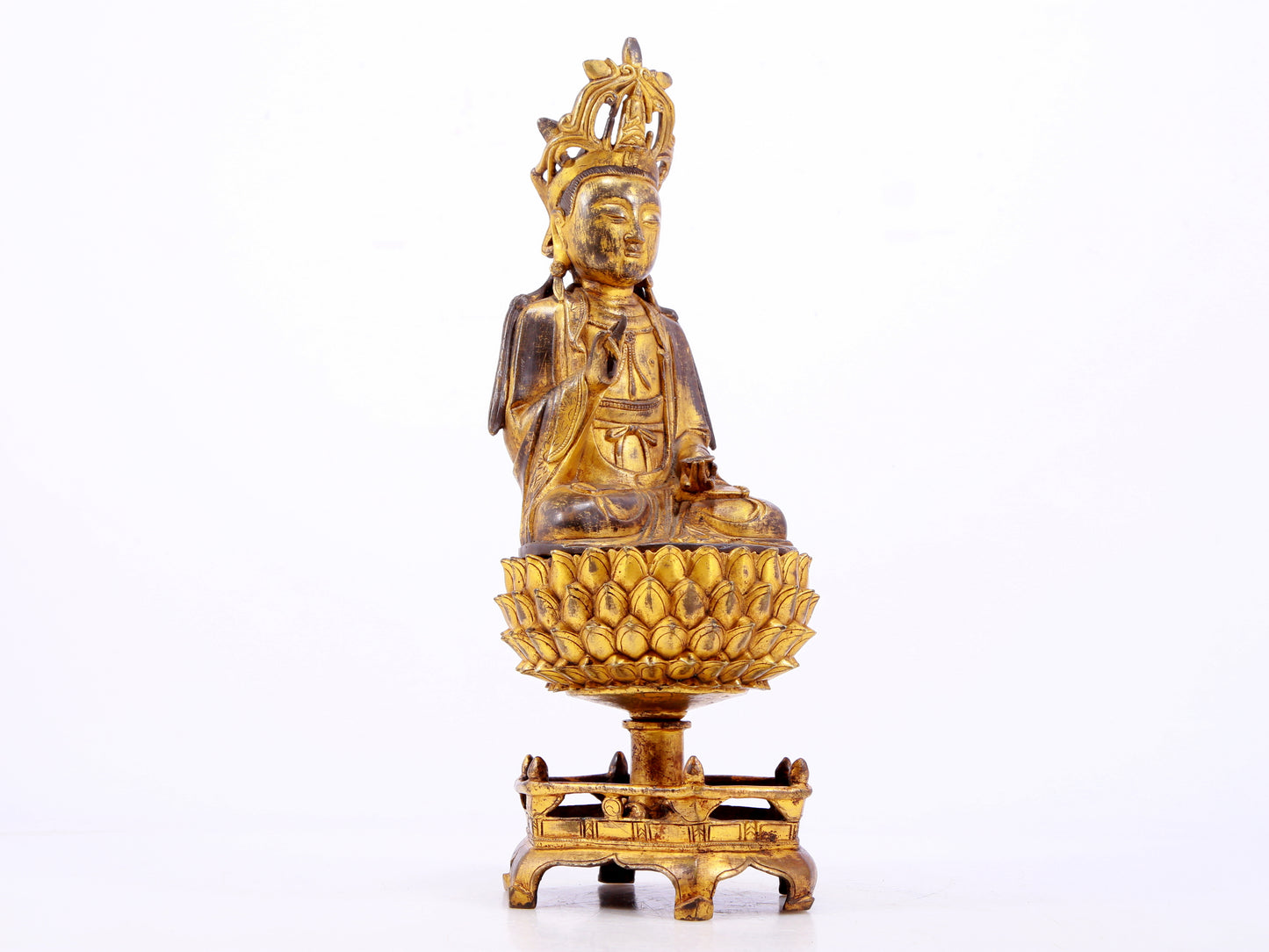 Splendid Gilt-Bronze Figure Of Bodhisattva