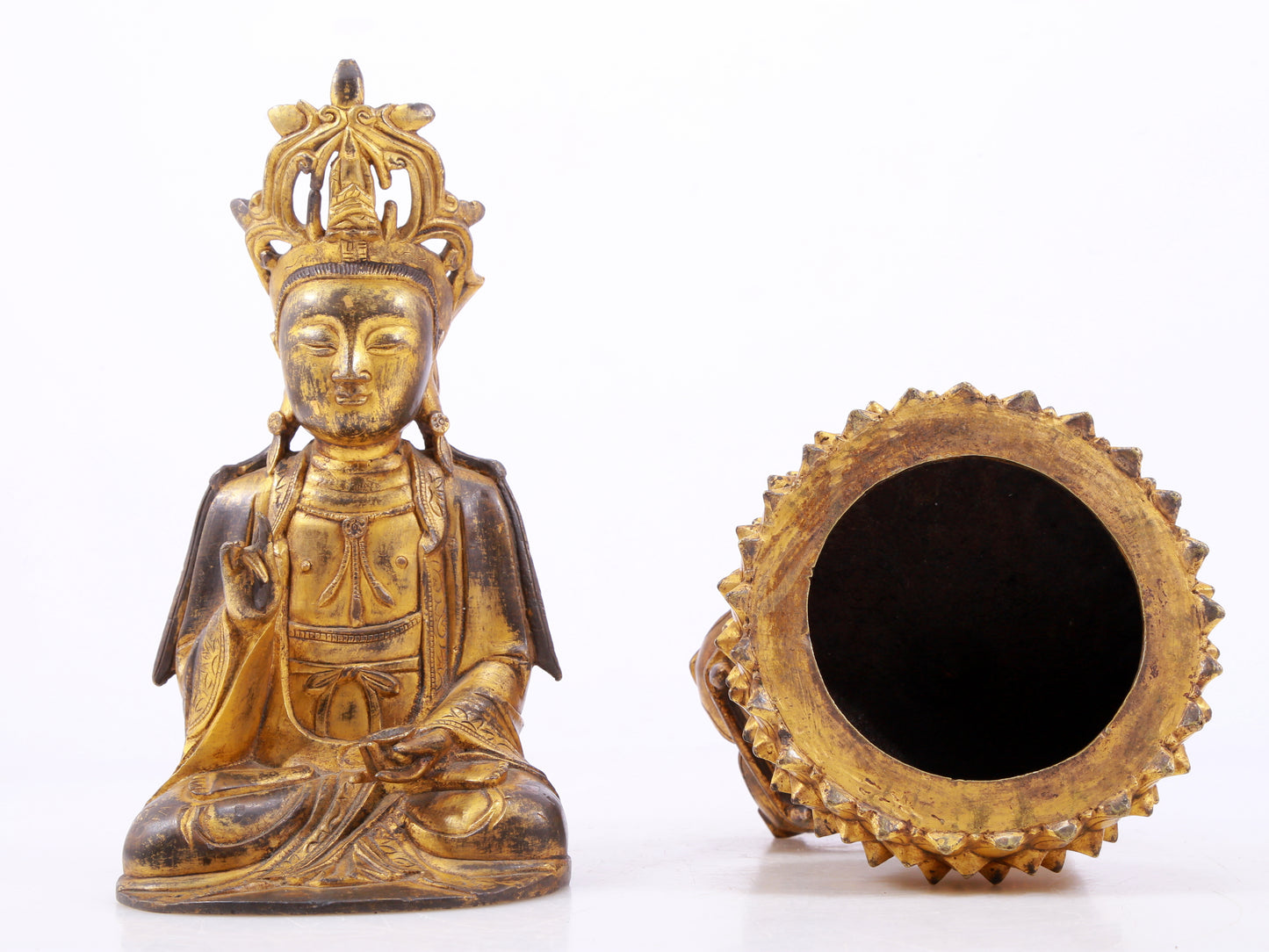 Splendid Gilt-Bronze Figure Of Bodhisattva