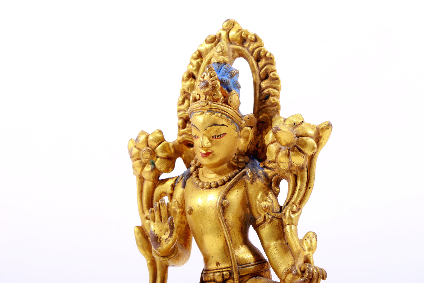 A Magnificent Gilt-Bronze Figure Of Green Tara