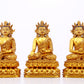A Wonderful Set Of Three Gilt-Bronze Figures Of Bodhisattva