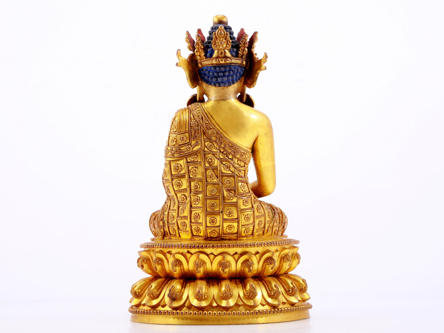 A Wonderful Set Of Three Gilt-Bronze Figures Of Bodhisattva