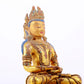 A gilt bronze statue of Amitayus Buddha inlaid with hundreds of treasures