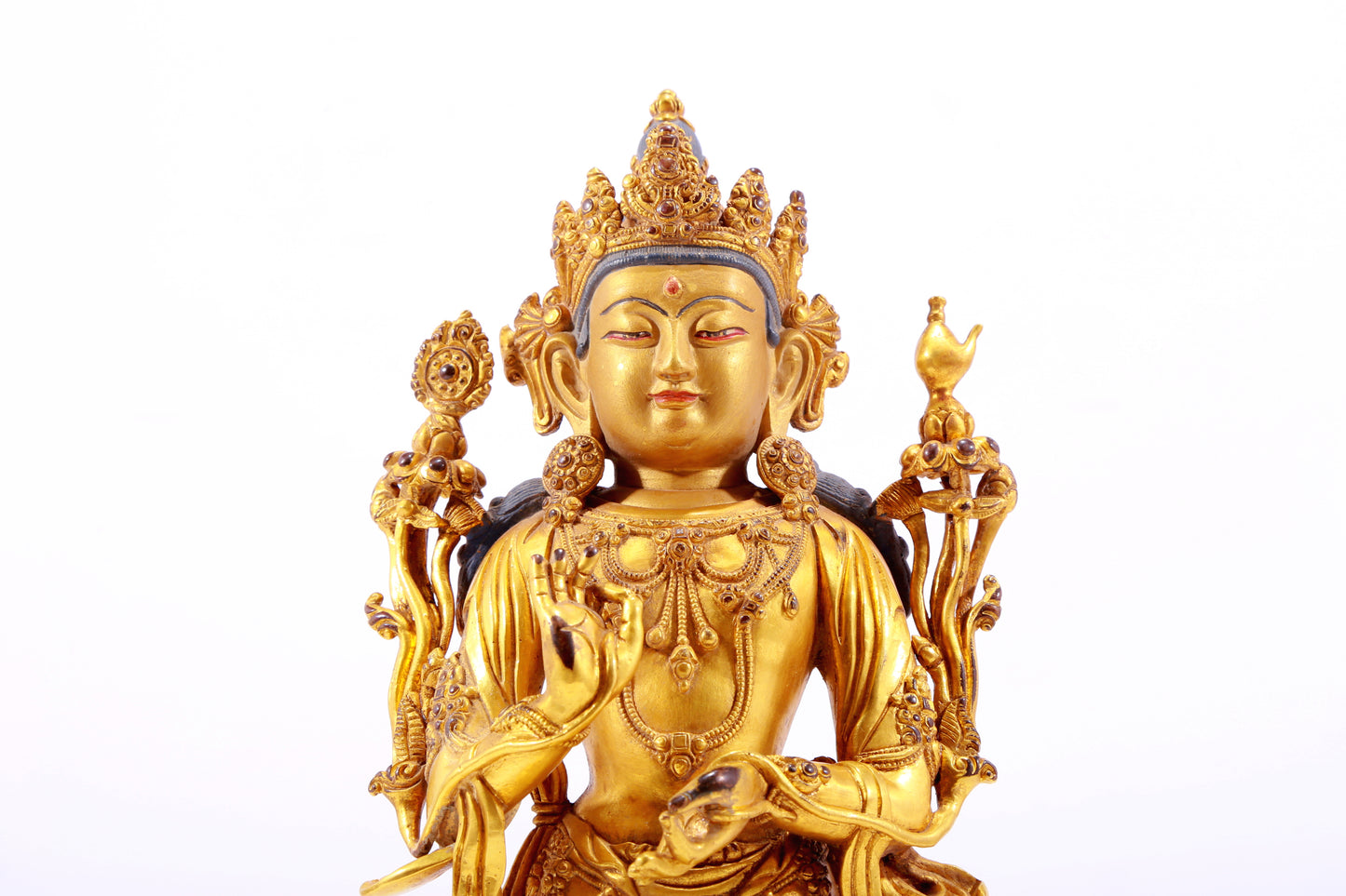 A Magnificent Gilt-Bronze Figure Of Amitayus