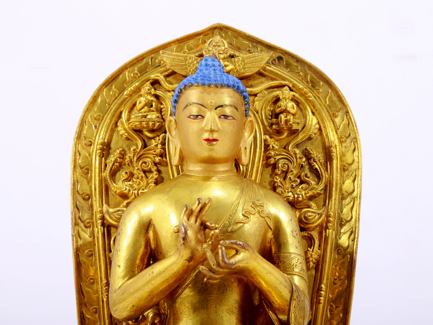 A Splendid Gilt-Bronze Figure Of Buddha Shakyamuni