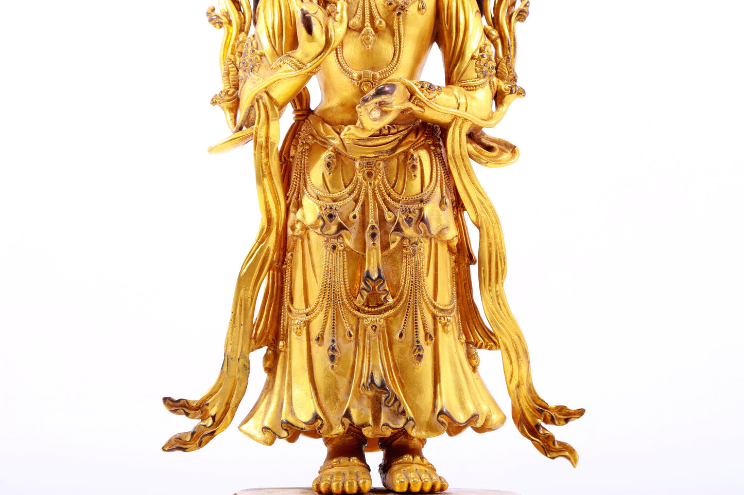 A Magnificent Gilt-Bronze Figure Of Amitayus