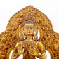 A gilt bronze statue of Bodhisattva