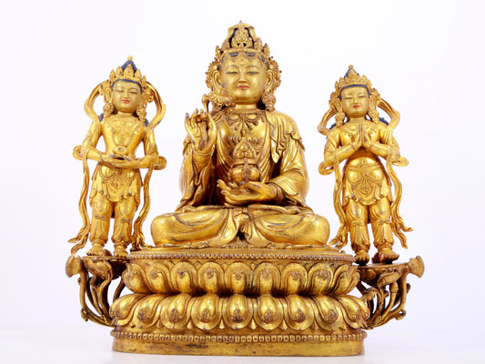 Splendid Gilt-Bronze Figure Of Bodhisattva