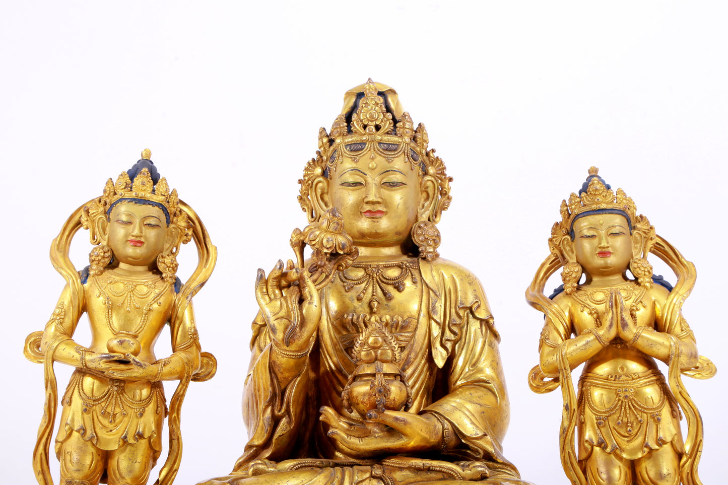 Splendid Gilt-Bronze Figure Of Bodhisattva