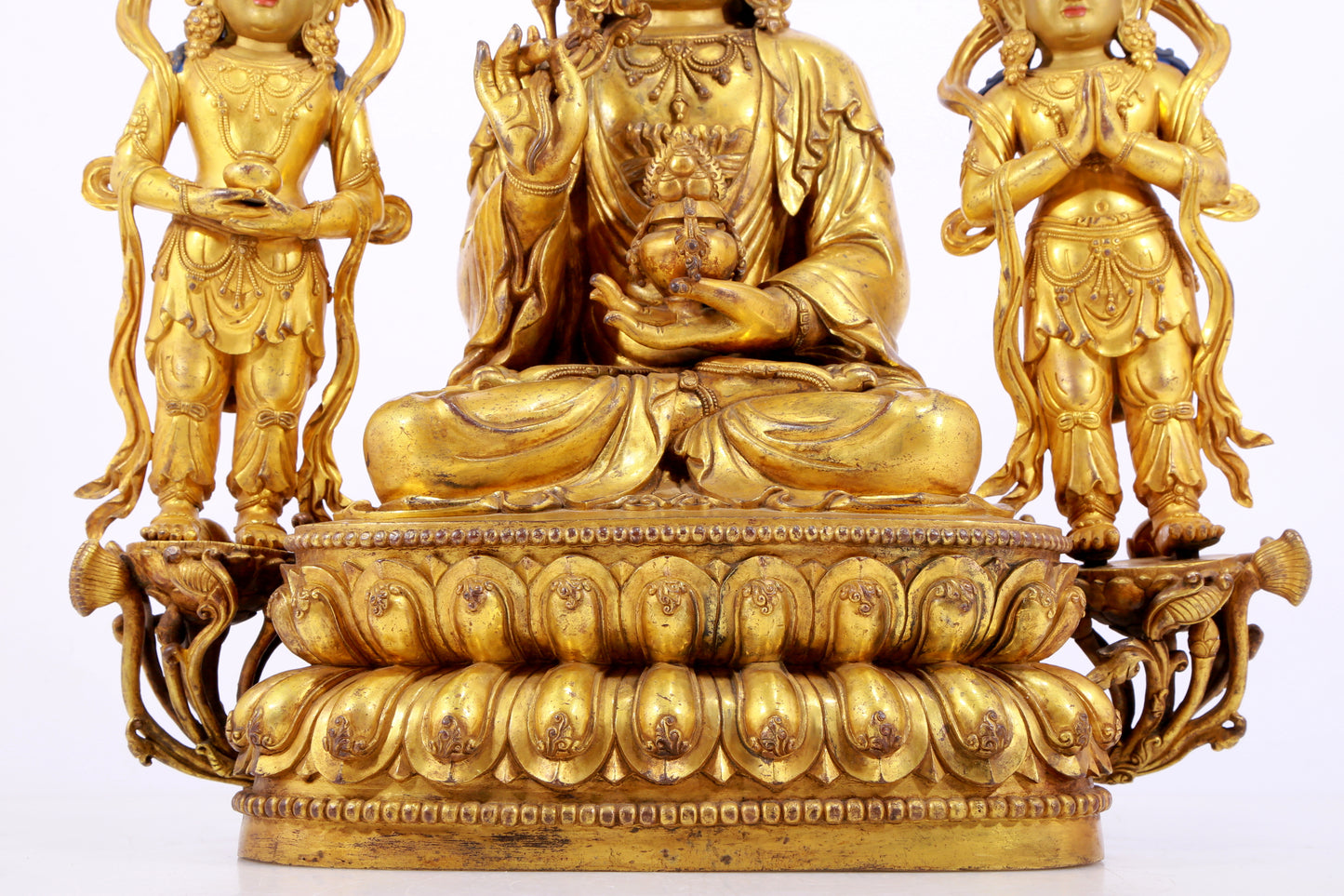 Splendid Gilt-Bronze Figure Of Bodhisattva