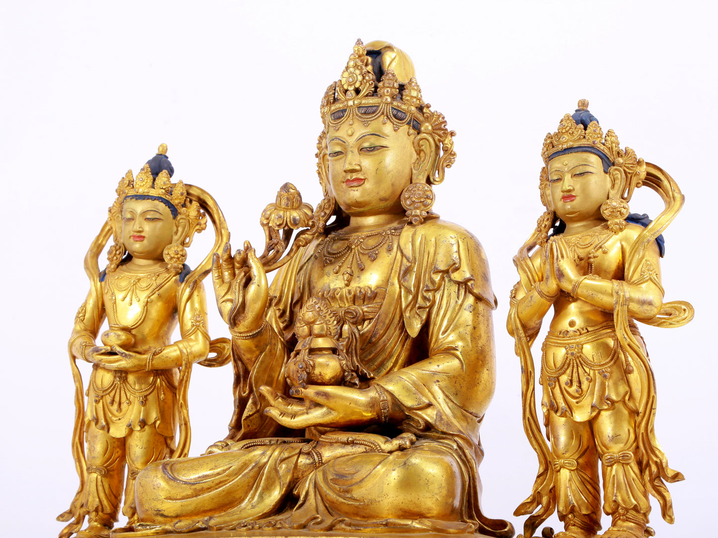 Splendid Gilt-Bronze Figure Of Bodhisattva